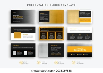 Business Presentation Template Design Vector