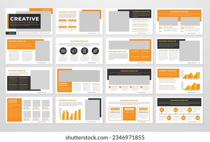business presentation template editable vector design