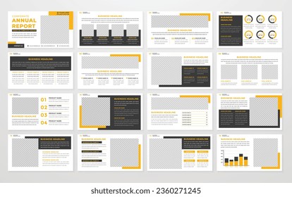 business presentation template editable vector design