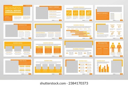 business presentation template editable vector design