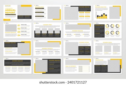 business presentation template editable vector design