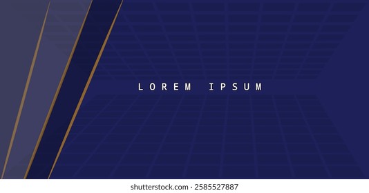 business presentation template. horizontal poster for social media advertising. geometric abstract background