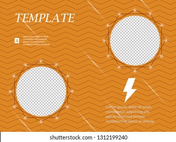 Business presentation template from infographic elements. Can be used for presentation, flyer and leaflet, brochure, corporate report, marketing, advertising, annual report, banner, booklet.