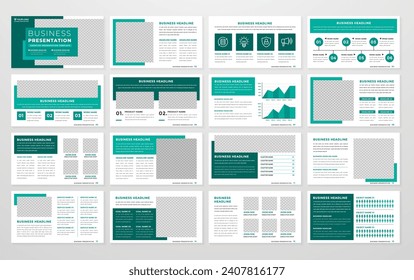 business presentation template minimalist and modern style