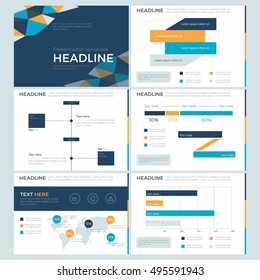 Business Presentation template, power point background, infographic element design