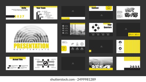 Business presentation template. Set, design elements of infographics, white background. Flyer, postcard, corporate report, powerpoint, banners. Slideshows brochures, annual report. Vector illustration