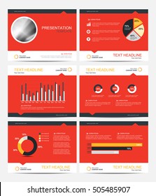 business presentation template set. powerpoint Layout design backgrounds