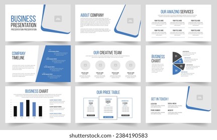 Business Presentation Template or Business Slide Design.