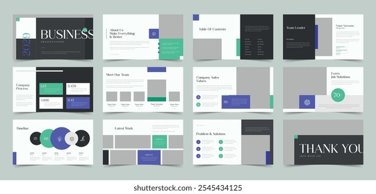 Business Presentation template, Used for modern Presentations, company profiles, annual reports, pitch decks, proposals, portfolios, business and marketing