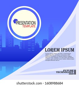 Business presentation template. Used for various business purposes, background presentations, websites, brochures, covers, company profiles.