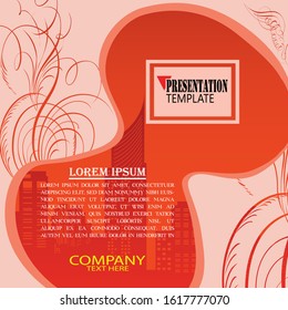 Business presentation template. Used for various business purposes, background presentations, websites, brochures, covers, company profiles.