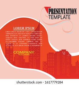 Business presentation template. Used for various business purposes, background presentations, websites, brochures, covers, company profiles.