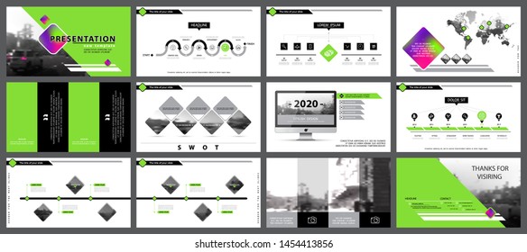 Business presentation template. Vector set, elements of infographics, white background. Flyer, postcard, corporate report, marketing, advertising, banners. Slideshows, brochures, flyer, annual report