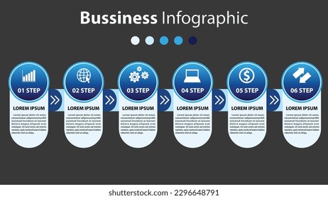 Business Presentation Templates, Business Infographic Vector Design, Infomation.