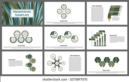 Business presentation templates. Modern elements of infographic. Can be used for business presentations, leaflet, information banner and brochure cover design.
