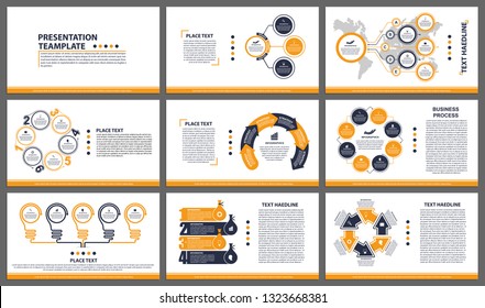 Business presentation templates. Modern elements of infographic. Can be used for business presentations, leaflet, information banner and brochure cover design.