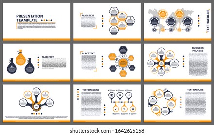 Business presentation templates. Modern elements of infographic. Can be used for business presentations, leaflet, information banner and brochure cover design.