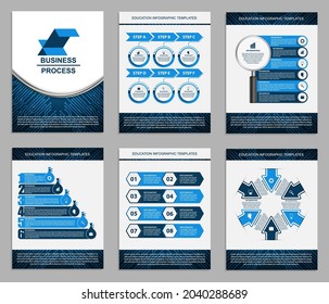 Plantillas de presentación para empresas. Elementos modernos de la infografía. Se puede utilizar para presentaciones de negocios, folletos, banner de información y diseño de portada de folletos.