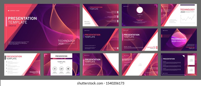 Business presentation templates set. use in presentation, flyer and leaflet, corporate report, marketing, advertising, annual report, banner, annual report brochure, company profile.
