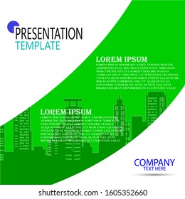 Business presentation templates set. Use for keynote presentation background, powerpoint template design, website slider, brochure cover design, landing page, annual report brochure, company profile.