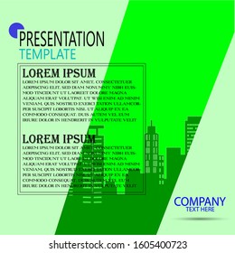 Business presentation templates set. Use for keynote presentation background, website slider, brochure cover design, landing page, annual report brochure, company profile.