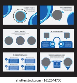 Business presentation templates. Vector Design.