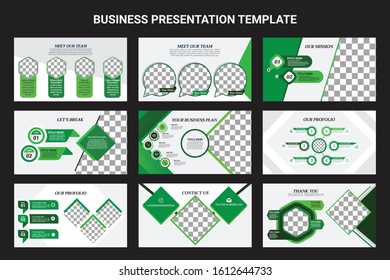 Business presentation templates. Vector Design.