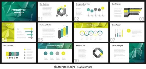 Business presentation templates. Vector infographic elements for company presentation slides, corporate annual report, marketing flyers, leaflets and brochures, banners and web design.