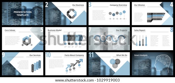 Business Presentation Templates Vector Infographic Elements Stock ...