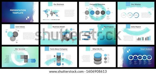 Business Presentation Templates Vector Infographic Elements Stock ...