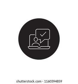 Business presentation vector icon