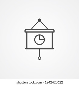 Business presentation vector icon sign symbol