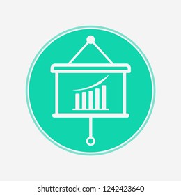 Business presentation vector icon sign symbol