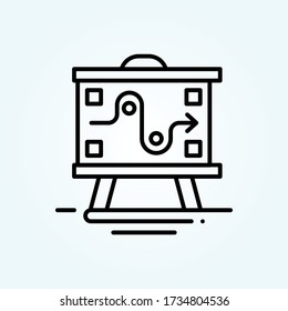 business presentation vector icon style illustration. Startup and new business symbol EPS 10