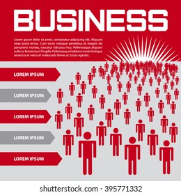 Business presentation. Vector illustration.