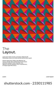 Business Presentation Vector vertical Orientation Front Page Mock up Set. Corporate Report Cover Abstract Geometric Illustration Design Layout. Company Identity Brochure Template Collection.