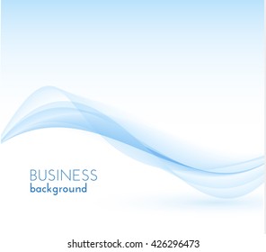 Business presentations wavy blue background. Vector eps10.
