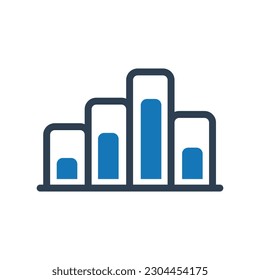 Business presentation,solution,graphical analysis,statistical analysis icon vector