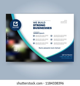 Business Print Brochure Vector Template