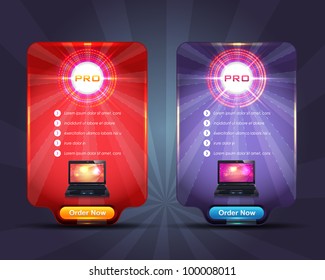 Business Pro Web Banner Vector Set