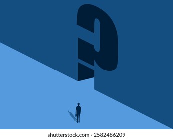 Business problem to solve, Businessman with question mark