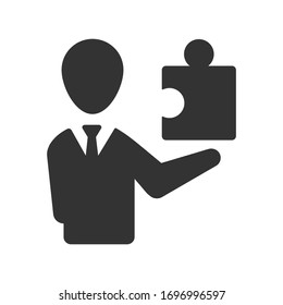 Business problem solving icon. Solution