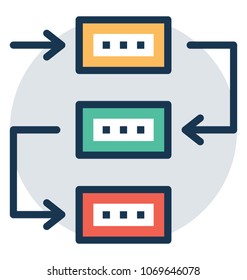 
Business Procedure Planning Vector Icon
