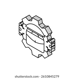 business process analyst isometric icon vector. business process analyst sign. isolated symbol illustration