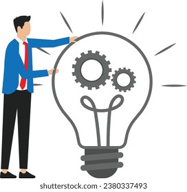 Business process automation and system operating, business organization concept

