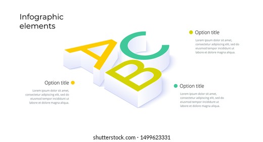 Business process chart infographics with 3 step options. Square corporate workflow graphic elements. Company flowchart presentation slide template. Vector info graphic design.