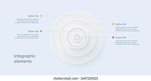 Business process chart infographics with 4 steps in neumorphism design. Square corporate workflow graphic elements. Company flowchart presentation slide template. Vector info graphic.