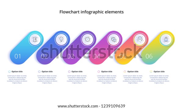 Business Process Chart Infographics 4 Step Stock Vector Royalty Free 1239109639 Shutterstock 6558