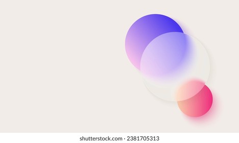 Business process chart infographics with 5 step circles. Circular corporate workflow graphic elements. Company flowchart presentation slide. Vector info graphic in glassmorphism design.