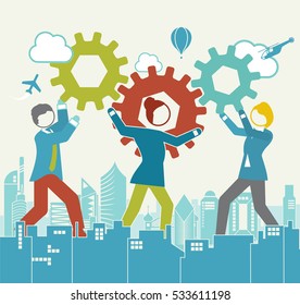 Business Process Cog Assembly